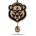 Aroma Bar Медведь в шапке коричневый/белый с мини-подвеской